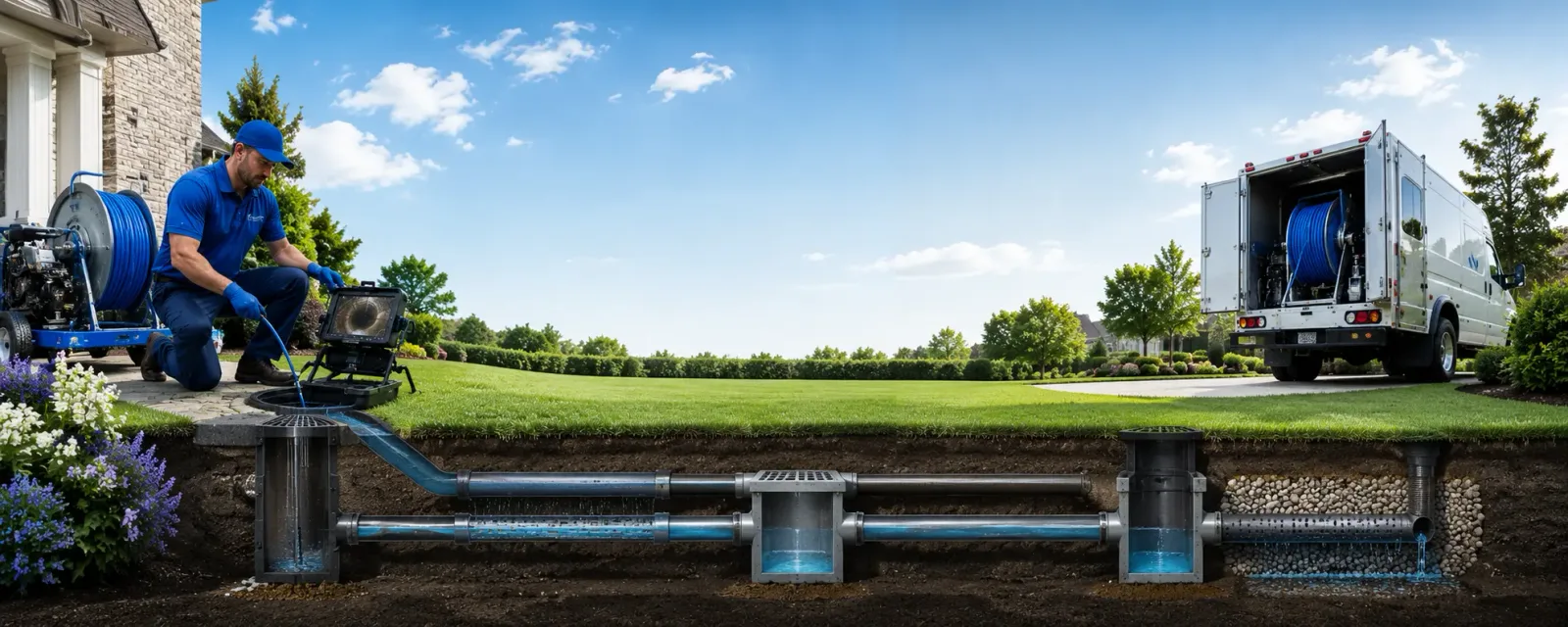 Outdoor drain cleaning information for Emmaus, PA